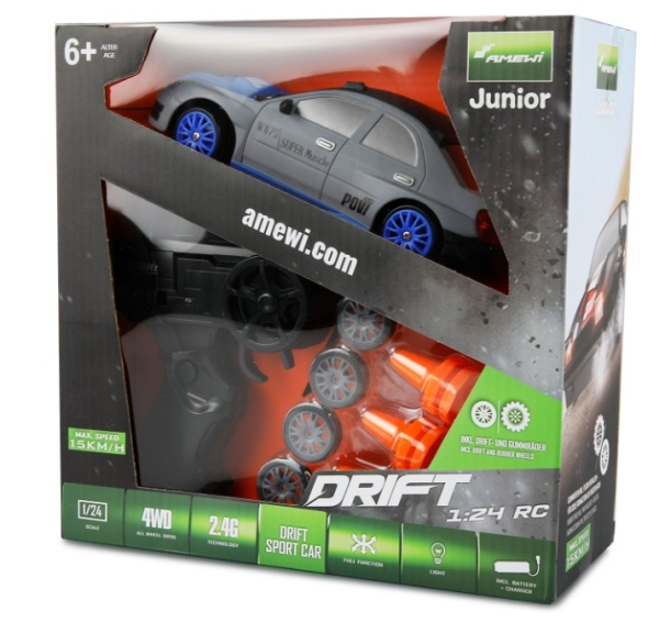 21107 Drift SPORT-CAR1:24 Grau/Blau RTR
